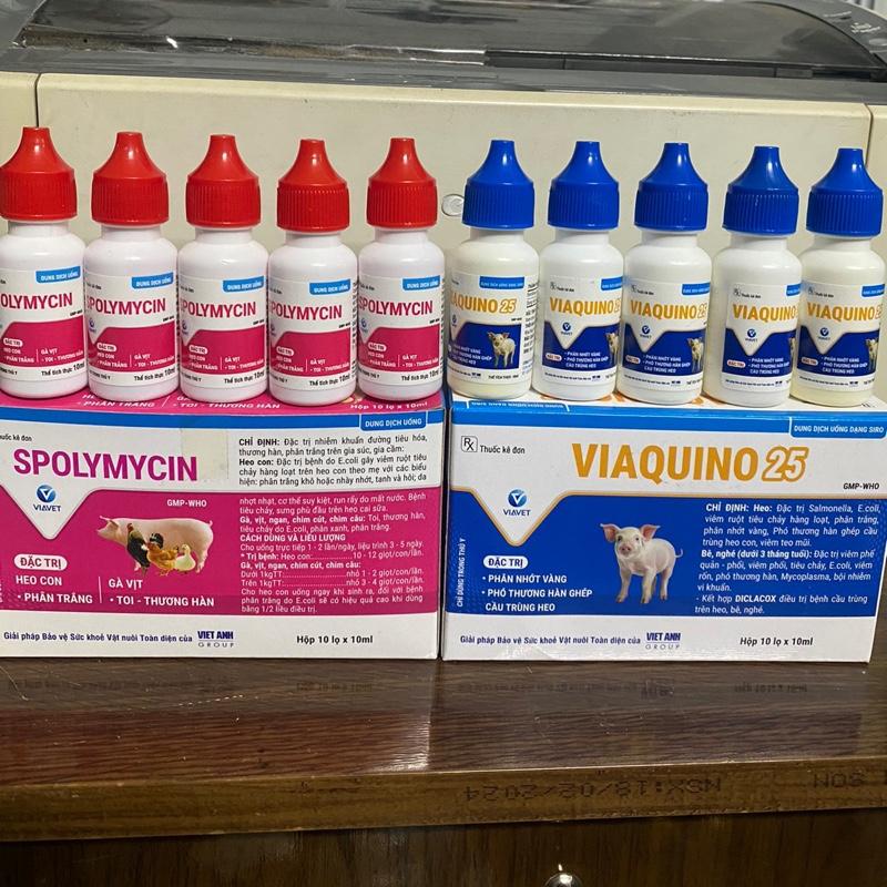 Bộ 2 lọ dung dịch uống 10ml xử lý trường hợp tiêu chảy p.trắng, p.nhớt vàng,…