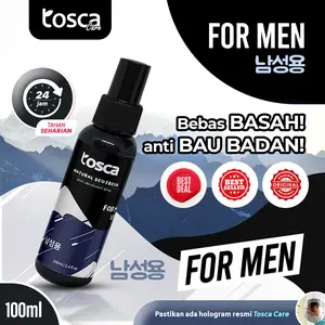Natural Deodorant Spray Tosca 100ml For Men deodorant tawas