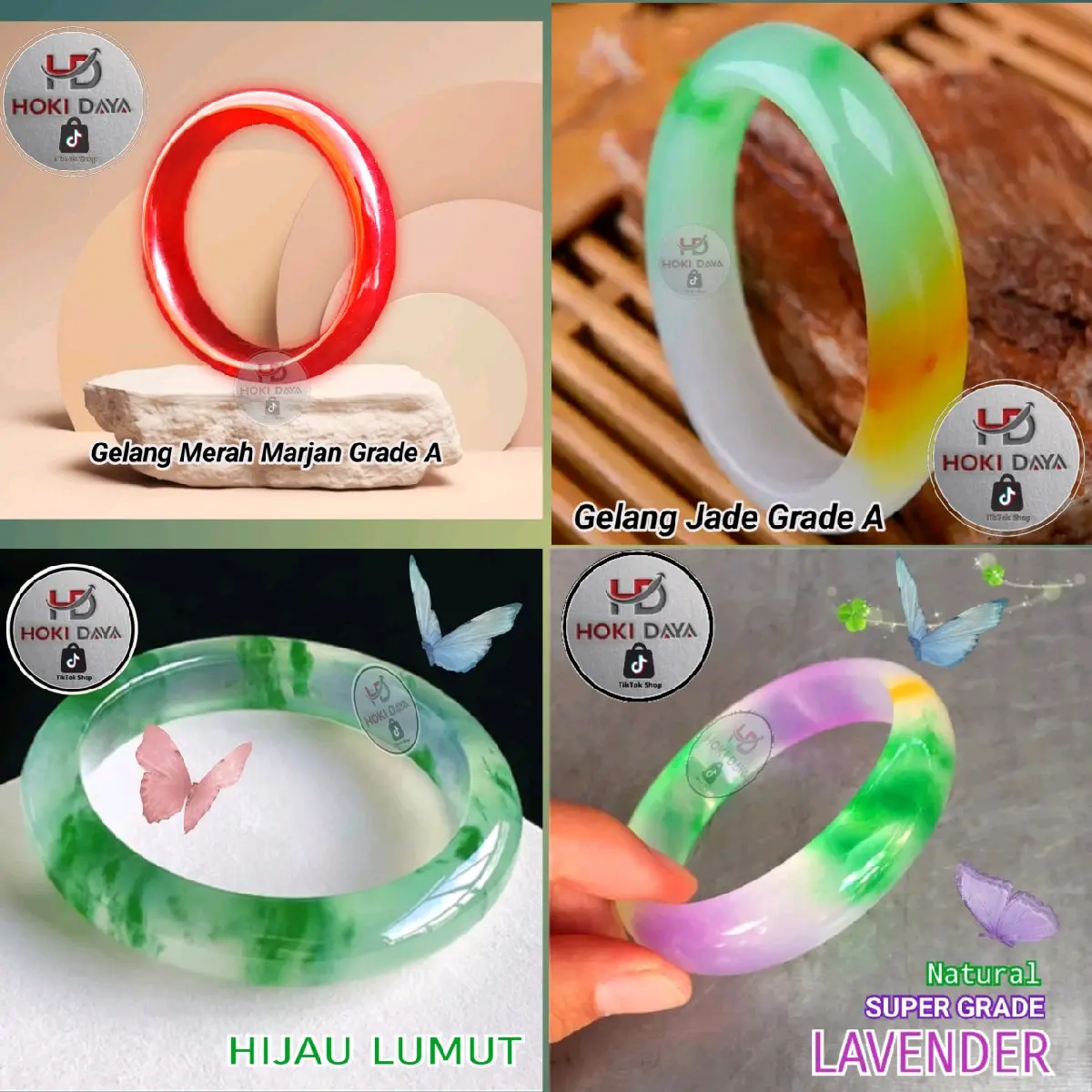(Free Ongkir) Gelang Natural Jade Grade A
