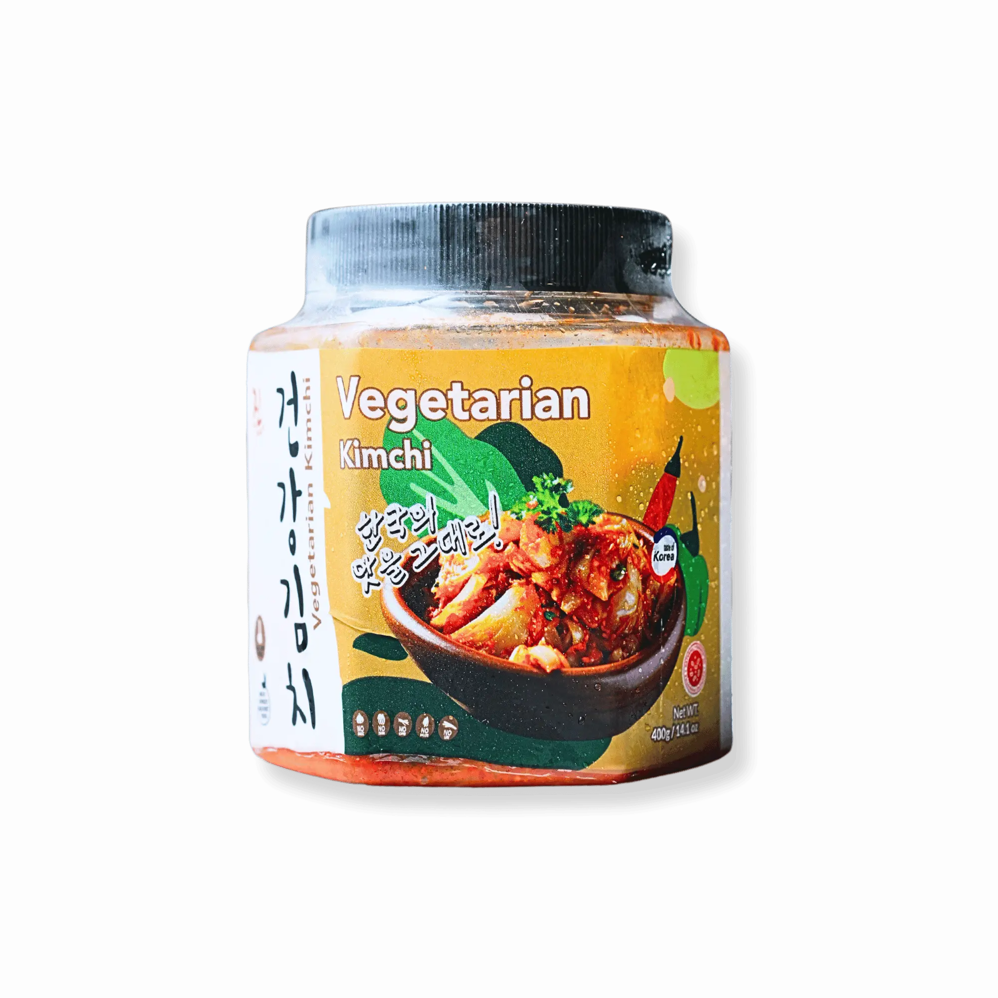 JIN Kimchi Vegetarian Geongang Kimchi 400g - Vegan & Keto-friendly, MSG-free