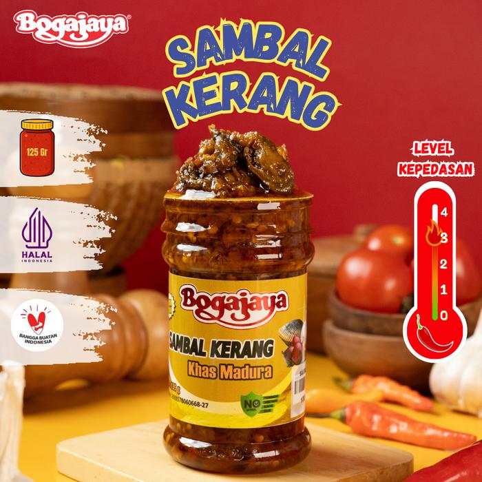 Gambar Bogajaya Sambal Kerang 200 Gram Oleh-Oleh Khas Surabaya Halal Food Cumi Tomat Siap Saji dari Bogajaya Oleh Oleh Kota Surabaya Tokopedia