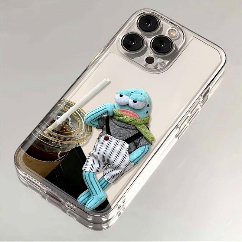 Iced Fish Coffee for iPhone16 17promax Fashion Stylish Mobile Phone Protective…