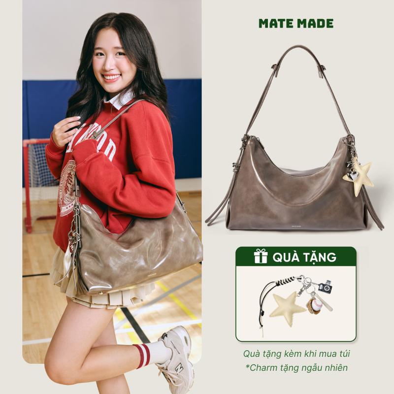 [CHARM NGẪU NHIÊN] Túi Tote Dáng Rủ MATE MADE Everyday - Chất Da Mềm, Đeo Vai Sang Chảnh