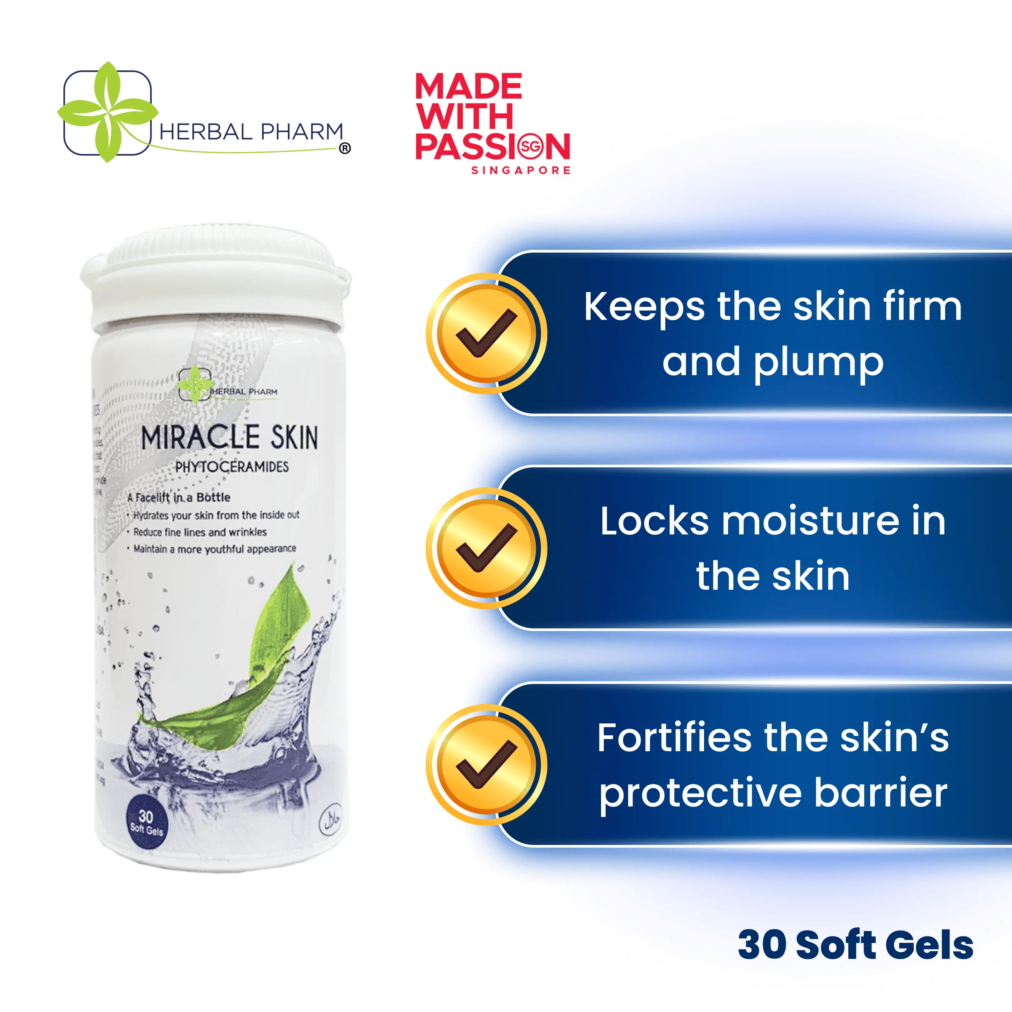 Miracle Skin Phytoceramides | With CERATIQ for Youthful, Hydrated Skin