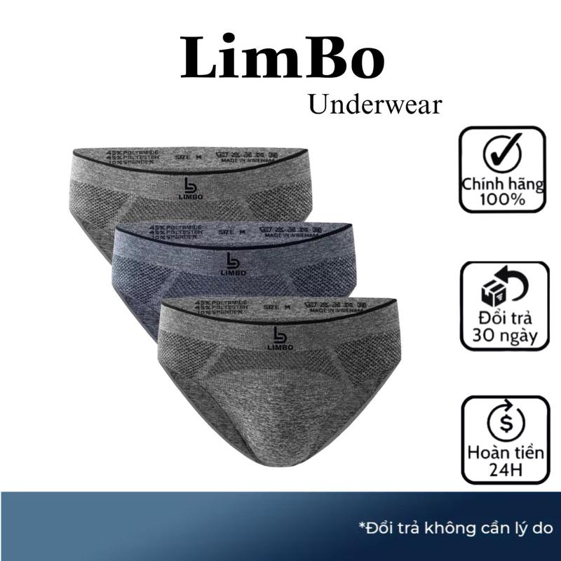 COMBO 3 Quần Sịp Tam Giác Nam VNXK Vải Dệt Kim Thông Hơi Thoáng Khí Mềm Mịn Quần Boxer Thun Menswear