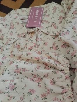 Product Review of DYANDRA TUNIK | tunik motif | blouse tunik | atasan tunik motif floral | moutfit from e**i 💜**🩵 1