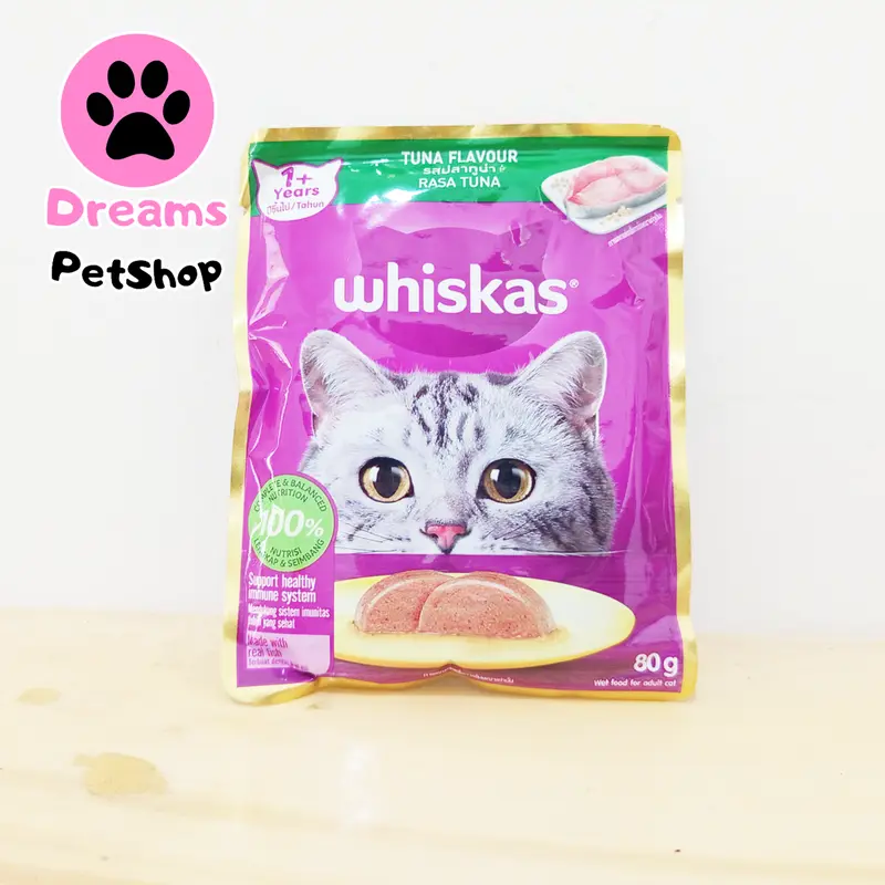 Makanan Kucing Basah Whiskas Pouch Adult 80gram 1
