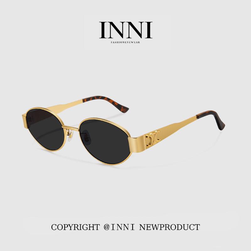 Kính Râm Phân Cực Mắt Oval INNI 8040-1 Chống UV400 Chống Chói Gọng Nhựa TR90 Cao Cấp Unisex