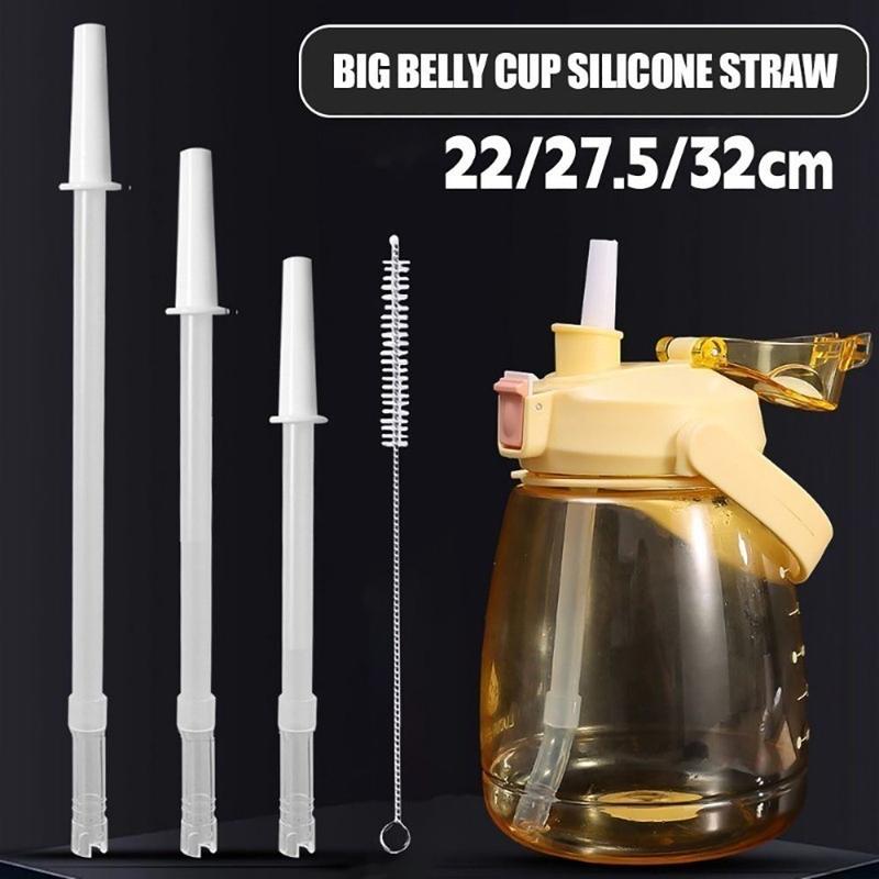 lecal 1 cái Mới Tái sử dụng có thể tháo rời Ống hút bụng lớn Silicone…