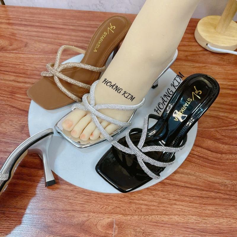 Guốc Nữ Quai Soàn Thiết Kế Mũi Vuông Và Mũi Nhọn Cao 5 Phân 7 Phân - QP89