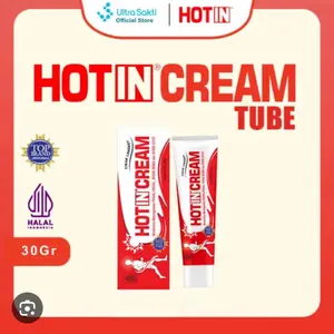 HOT IN CREAM  TUBE  Meredakan nyeri otot dan sendi Tersedia varian Original Strong aromaterapi