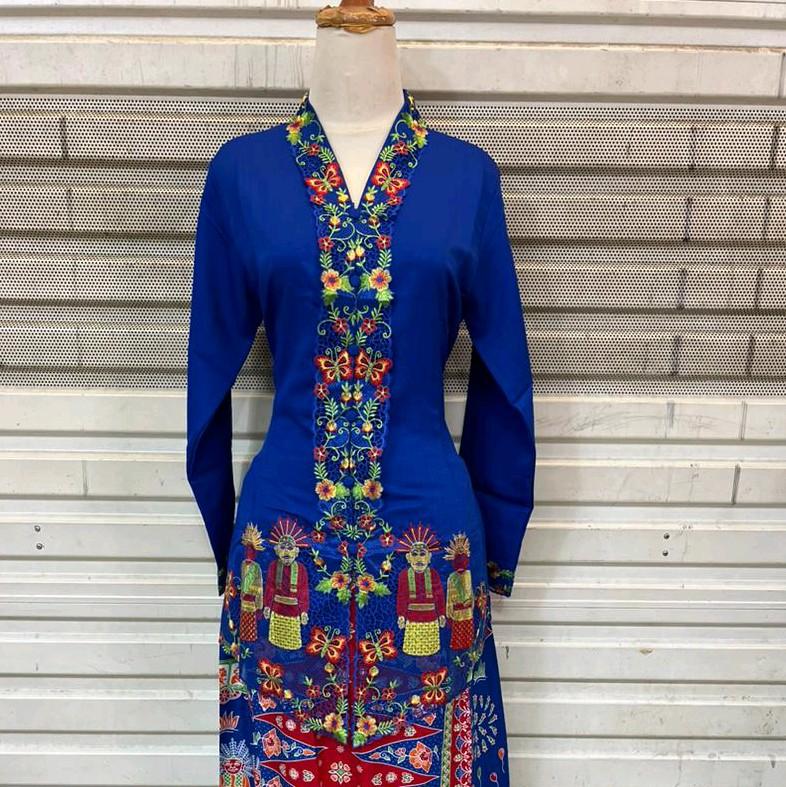 Atasan kebaya encim bordir motif ondel - ondel // kebaya encim bordir. 5
