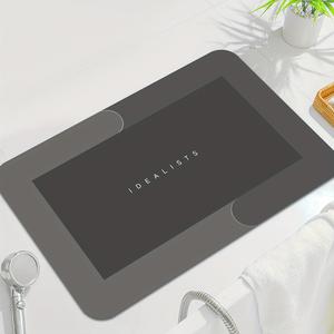 超吸水・速乾の滑り止めバスマット、柔らかく快適。寝室・リビング・キッチン用の玄関マットに最適