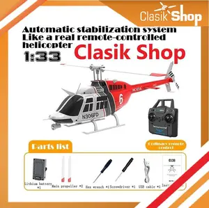 Rc Era C138 Bell 206 2.4G  6-Axis Gyroscope Scale 1:33  Helicopter Rtf