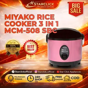MIYAKO Rice Cooker 3 in 1 MCM-508 SBC / MCM 508 SBC / MCM508SBC [1.8 Liter]
