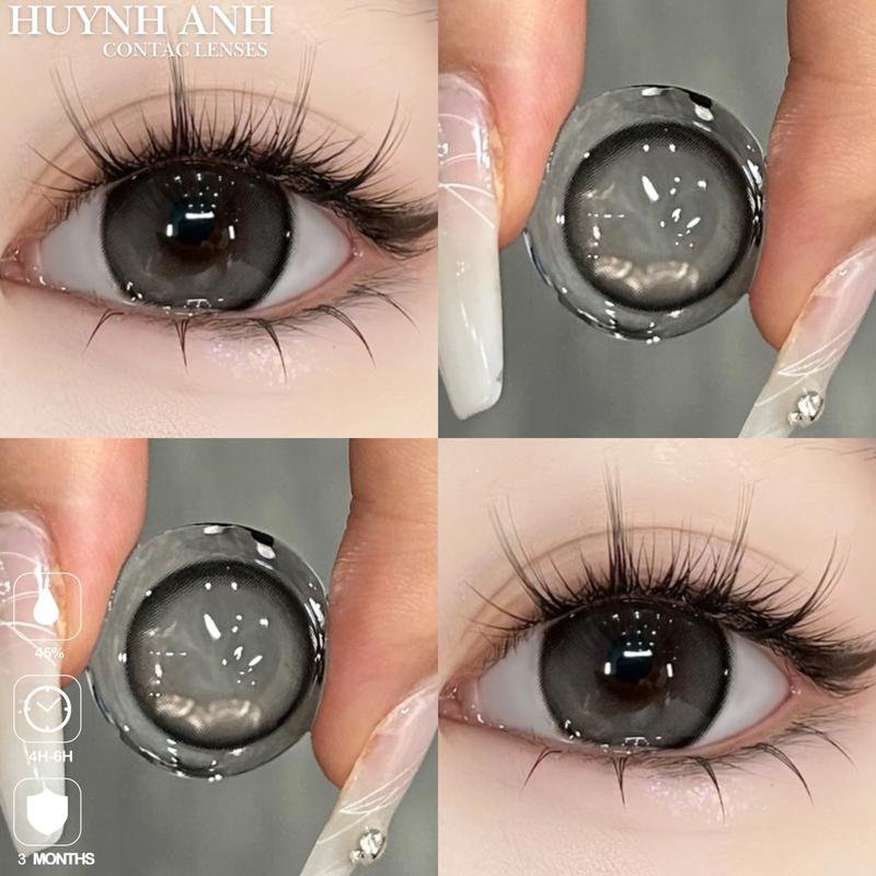 Lens Mắt Kính Áp Tròng xám tây dễ thương pachi gray Dia 14.2mm Gdia 14.1mm Giá 1 Đôi + Kèm Khay Dụng Cụ