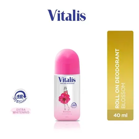 [40ML] [ROLL ON] [KETIAK KERING SEHARIAN] Vitalis Deodorant Roll On 40ml | vitalis | deodorant | Extra Whitening 4