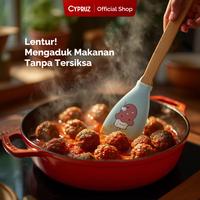 Gambar [Spesial Crehom]Cypruz Spatula Silikon Set Motif Tahan Panas Anti Lumer Utensil Set Silicone Pattern 3 pcs Kitchenware dari Cypruz Kitchenware Kota Bekasi 3 Tokopedia