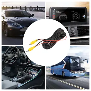 Kabel Kamera Mundur Extension Cable Panjang 15M/10M/6M Kabel Video RCA untuk Monitor Kamera Mundur Mobil