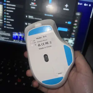 MOFii Mouse Wireless Gaming Rechargeable Baterai Type-C Fast Charging 1600DPI RGB Light P6