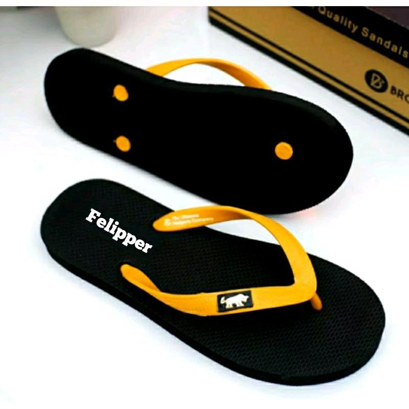 sandal jepit distro Feilpper terbaru viral Pria Sendal Putih 1