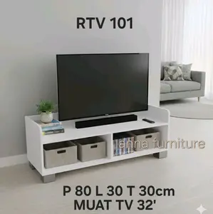 KINGDOM Panel Rak TV Minimalis KRT 101 Furniture Sonoma 80x30x30 cm Cocok untuk TV 32 Inch Desain Natural & Nyaman Bahan Kokoh Tahan Lama