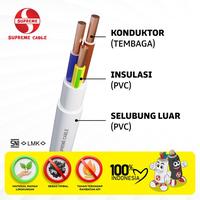 Gambar SUPREME CABLE Kabel Listrik Tunggal Kawat NYM 3x2.5 mm² Inti Ganda Tembaga Murni NYM 3 x 2.5 mm² 50 meter - 50 Meter dari Britplaza Kota Depok 2 Tokopedia