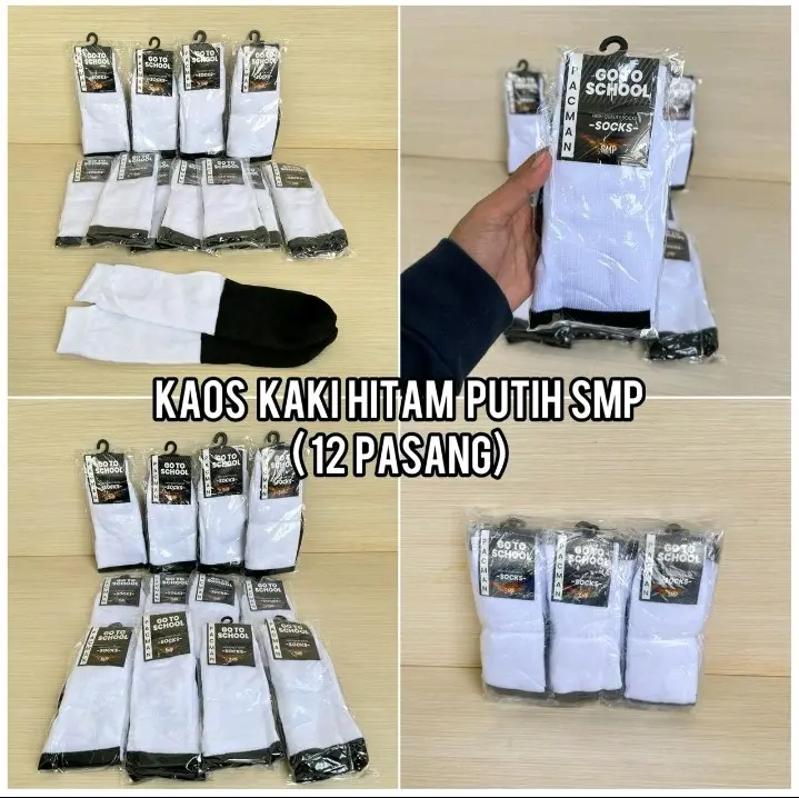 Kaos kaki sekolah SMP SMA 1pcs 0