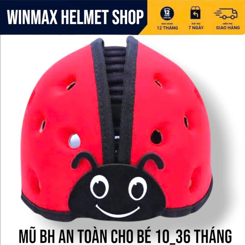Winmax Mũ Bảo Hiểm Tem Bọ Cho Bé An Toàn Tập Đi 10 Tháng đến 48 Tháng Tuổi Voi Thudguard 3 Lớp Vải Cao Su Siêu Nhẹ Màu Xanh Dương