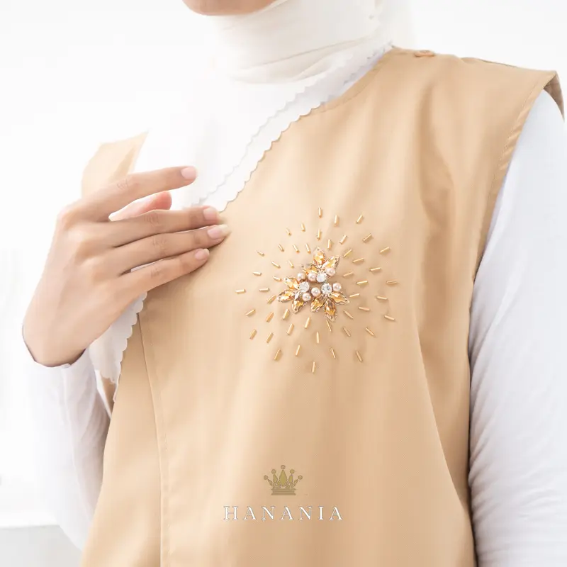 Hazura Vest Payet pearl Premium collection - vest wanita / korean style / kondangan / ootd berhijab / wanita casual 2