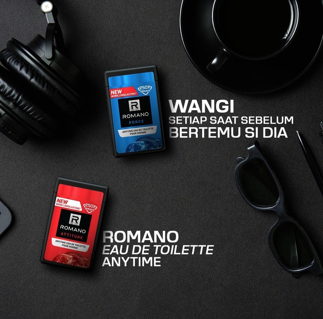 Romano Eau De Cologne Pocket Parfum Pria Force Anytime 18ml