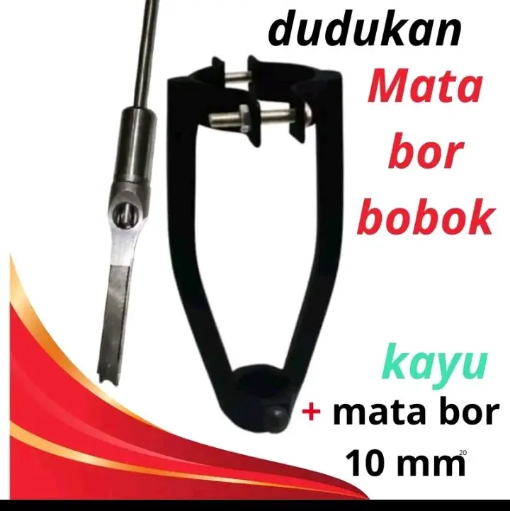 adaptor bor bobok kayu dan mata bor 9.5mm dan 12.7mm