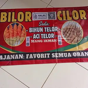 Cetak Spanduk Custom Flexy China 280gsm Free Design  Request Tulisan Suka suka garansi 100%