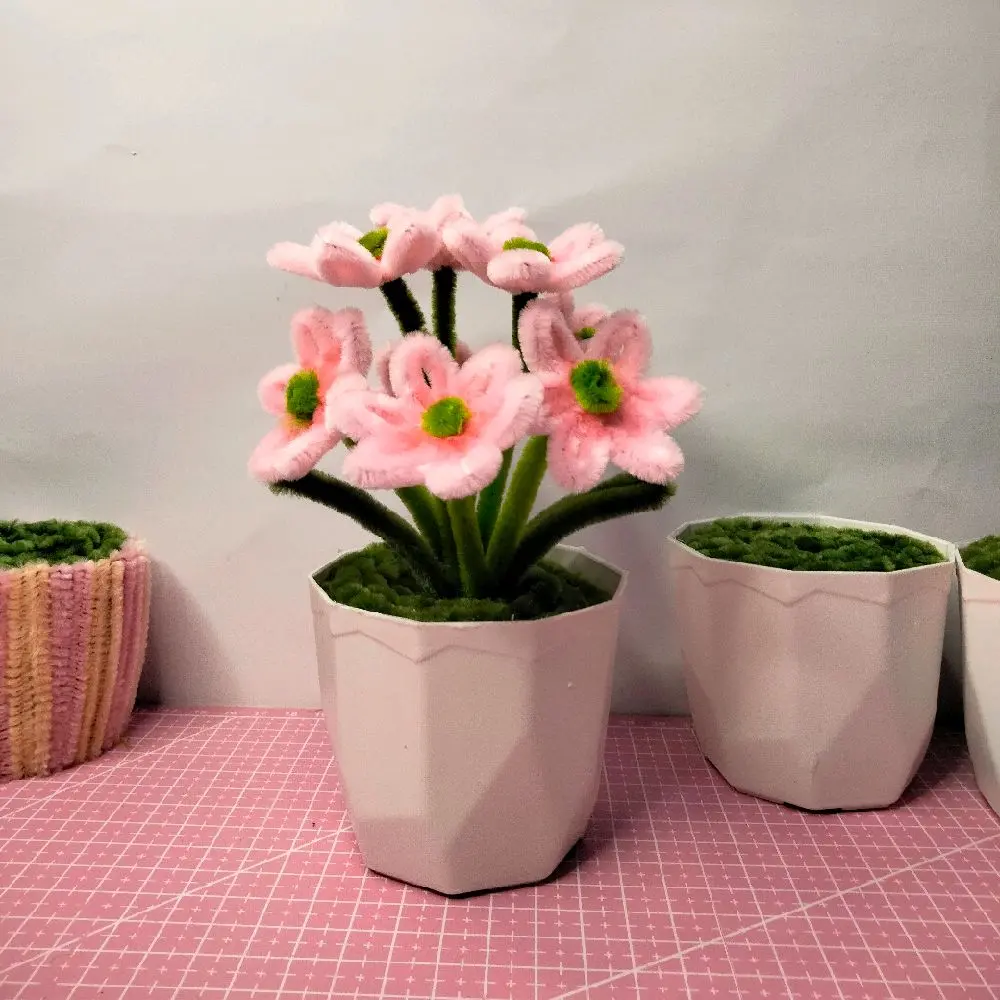 Bunga Daisy mini Bunga Kawat Bulu Cantik Murah Hampers Hari Raya