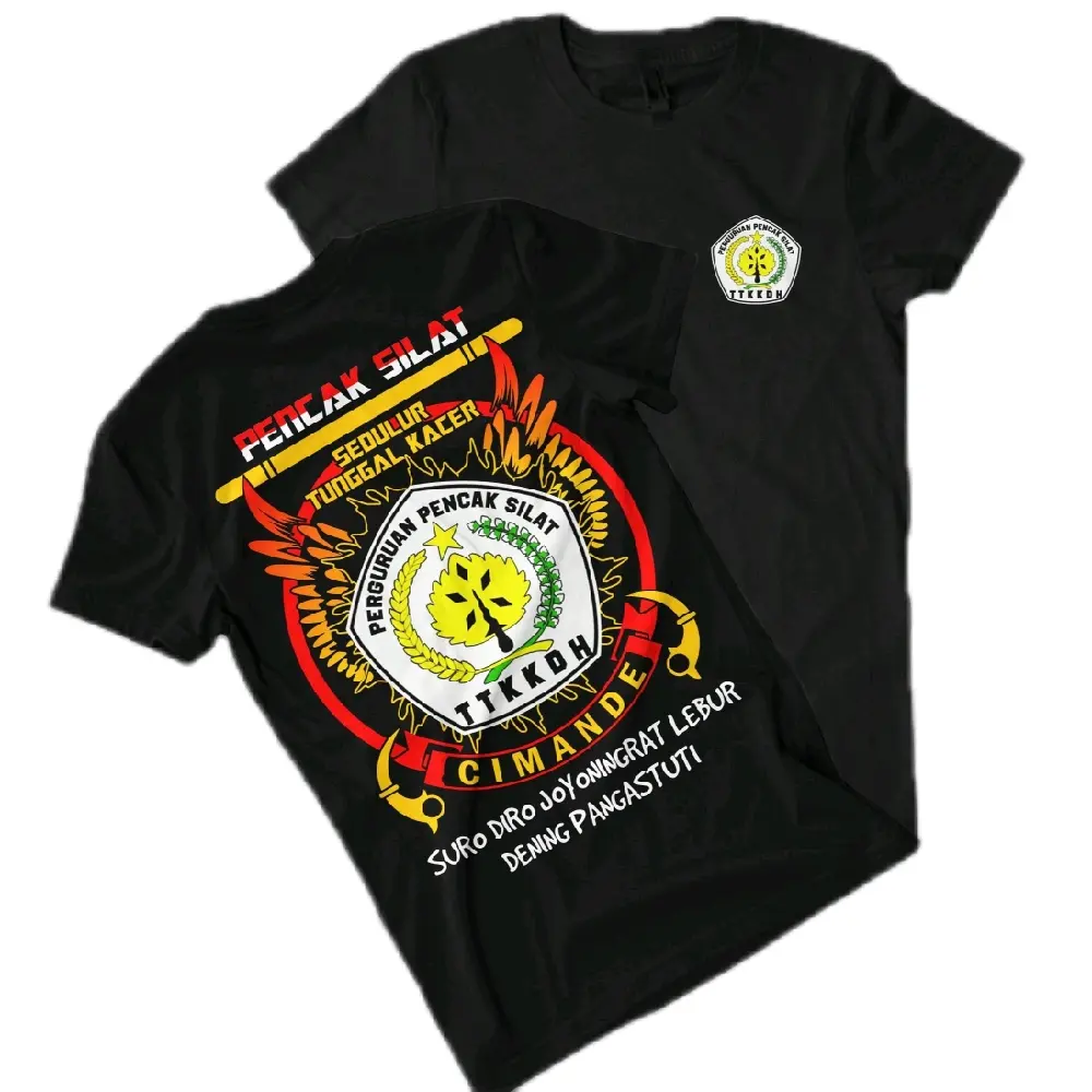 KAOS TTKKDH PENCAK SILAT INDONESIA bahan katun 30s Pria Distro Pendek Cowok Hitam Distro Baju Combed Digital Sablon Standar Nyaman High Lokal Santai Slimfit Keren Polos Lembut Panjang Jeans