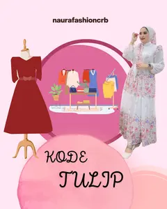 KODE TULIP - 1 Mix Gamis Setrok Atasan Midi Setecel Busana Muslim Wanita campuran - KODE LIVE 3 sep Pagi