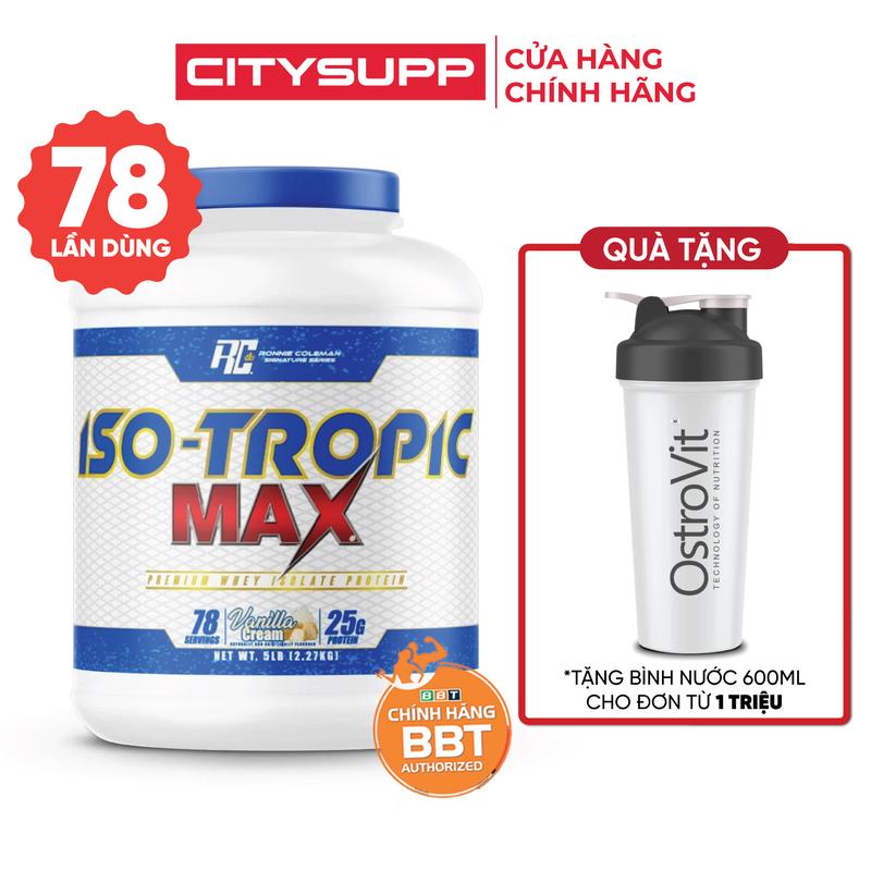  Ronnie Coleman RC Iso Tropic Max 5Lbs  2.27KG  Premium Whey Isolate Protein Bổ Sung Protein | CitySupp 