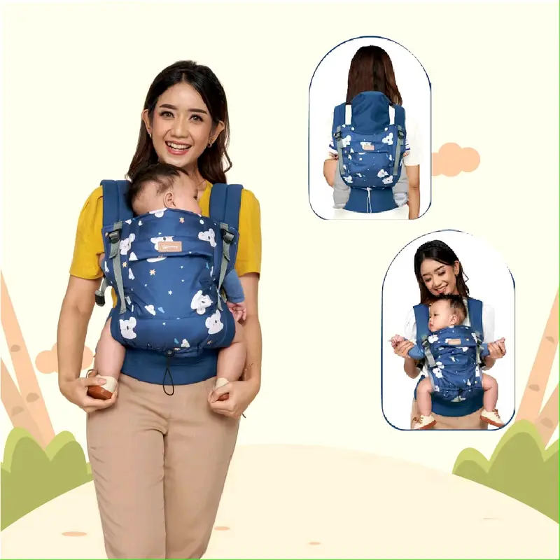 Gendongan Bayi M-Shape Snobby Milo Series (SBG9141) - Gendongan depan M-Shape 4