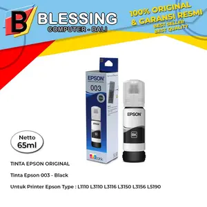 TINTA EPSON 003 BLACK / Epson 003 L1110 L3110 L3116 L3150 L3156 L5190