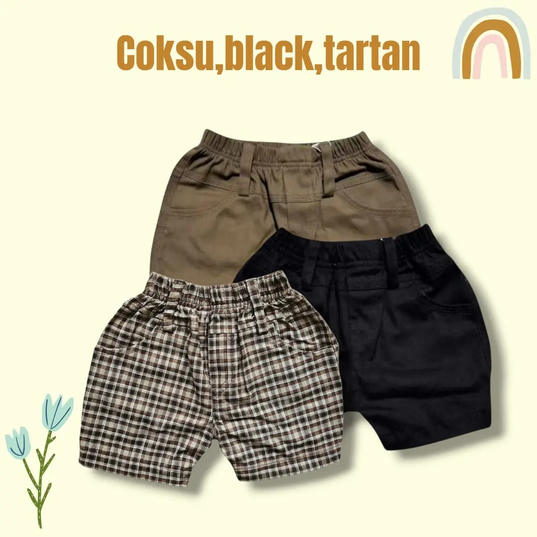KATOKKU - Paket Bundling Celana pendek Bloomers Baby pants Isi 3Pcs 6-24 Bulan