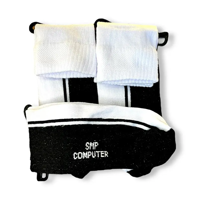 kaos kaki sekolah SD SMP SMA anak Remaja pendek Computer tebal Hitam Putih Fashion 7