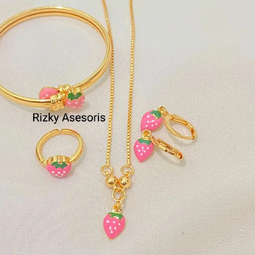 Set Perhiasan Xuping Anak Model  Strawberry
