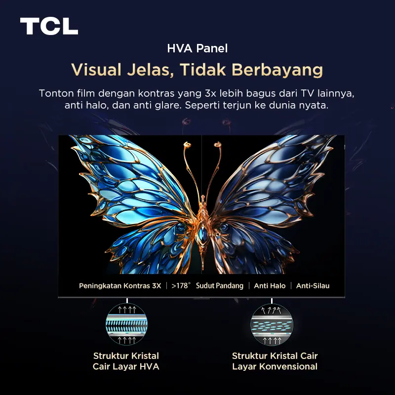 TCL AI 4K Google TV 43 inch V6C - AiPQ Processor - MEMC - HDR 10 - HVA Panel - Multiple Eye Care - Dolby Audio (Model: 43V6C) 5