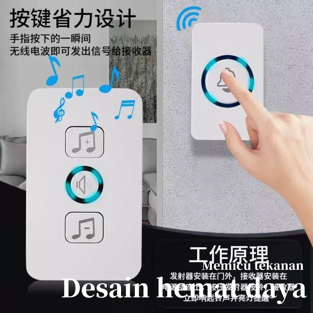 Bel pintu digital, bel pintu nirkabel rumah satu-ke-satu, bel pintu dengan kendali jarak jauh musik, tombol panggilan volume keras jarak jauh untuk lansia, volume yang dapat disesuaikan, bel pintu nirkabel antiair. Bel pintu digital, bel pintu nirkabel rumah satu-ke-satu, bel pintu dengan kendali jarak jauh musik, tombol panggilan volume keras jarak jauh untuk lansia, volume yang dapat disesuaikan, bel pintu nirkabel antiair.