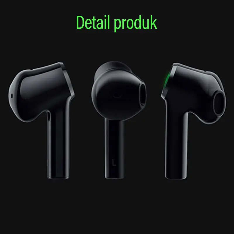 Headset gaming headset Bluetooth nirkabel sejati Razer Hammerhead dengan mikrofon HiFi stereo 8