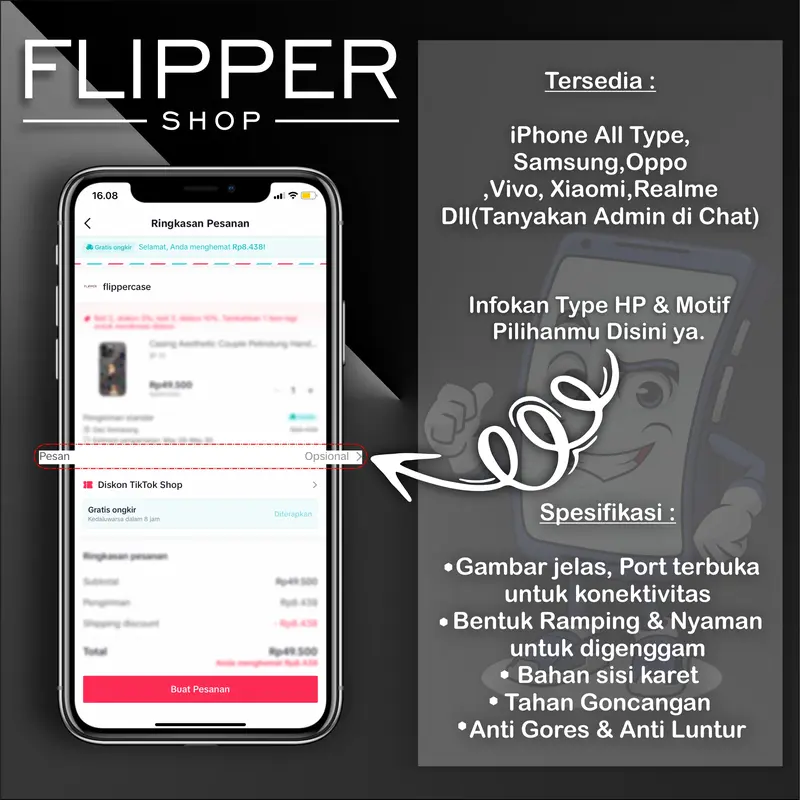Softcase Aveng*d *venfold A7x Life but is a Dream Untuk IPH*NE dan ANDR*ID Softcase Kaca Flipper Casing 1