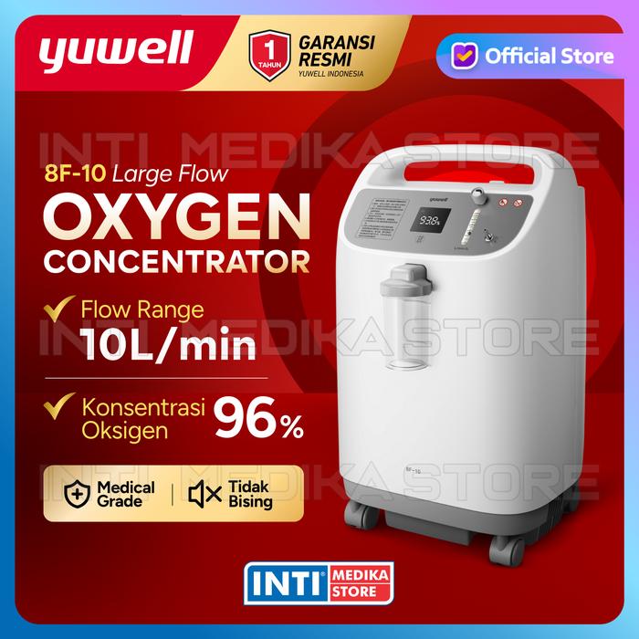 Promo YUWELL - Oxygen Concentrator 8F10 Large Flow 1-10 Liter per Menit ...