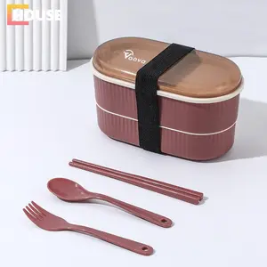 UHOUSE LUNCH BOX SUSUN SENDIRI / LUNCH BOX TINGKAT / Kotak Bekal Makan Siang / Bento Set 900ml / cek tutorial video pada katalog / Kitchenware