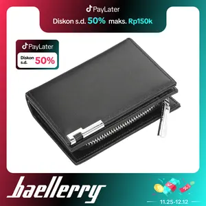 Dompet Pendek Pria Bahan Kulit BAELLERRY 1102