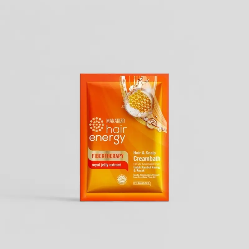 Makarizo Hair Energy Fibertherapy Hair & Scalp Creambath Royal Jelly 30 mL / Perawatan Rambut Kering & Rusak / Perawatan rambut 0